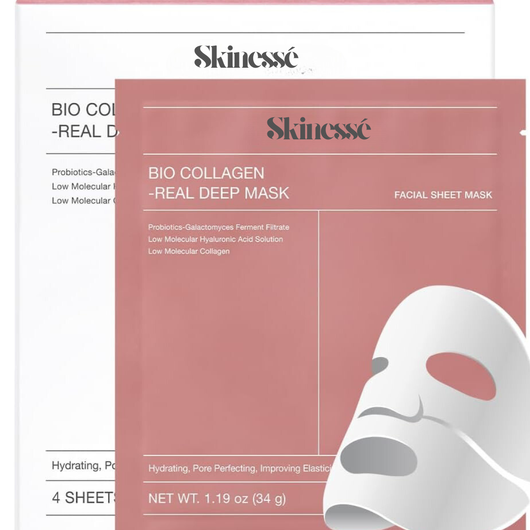 1/5/10PCs Bio Collagen Face Mask Shrink Pores Deep Hydrating Overnight Mask Moisturizing Refreshing Brightening Face Skin Care